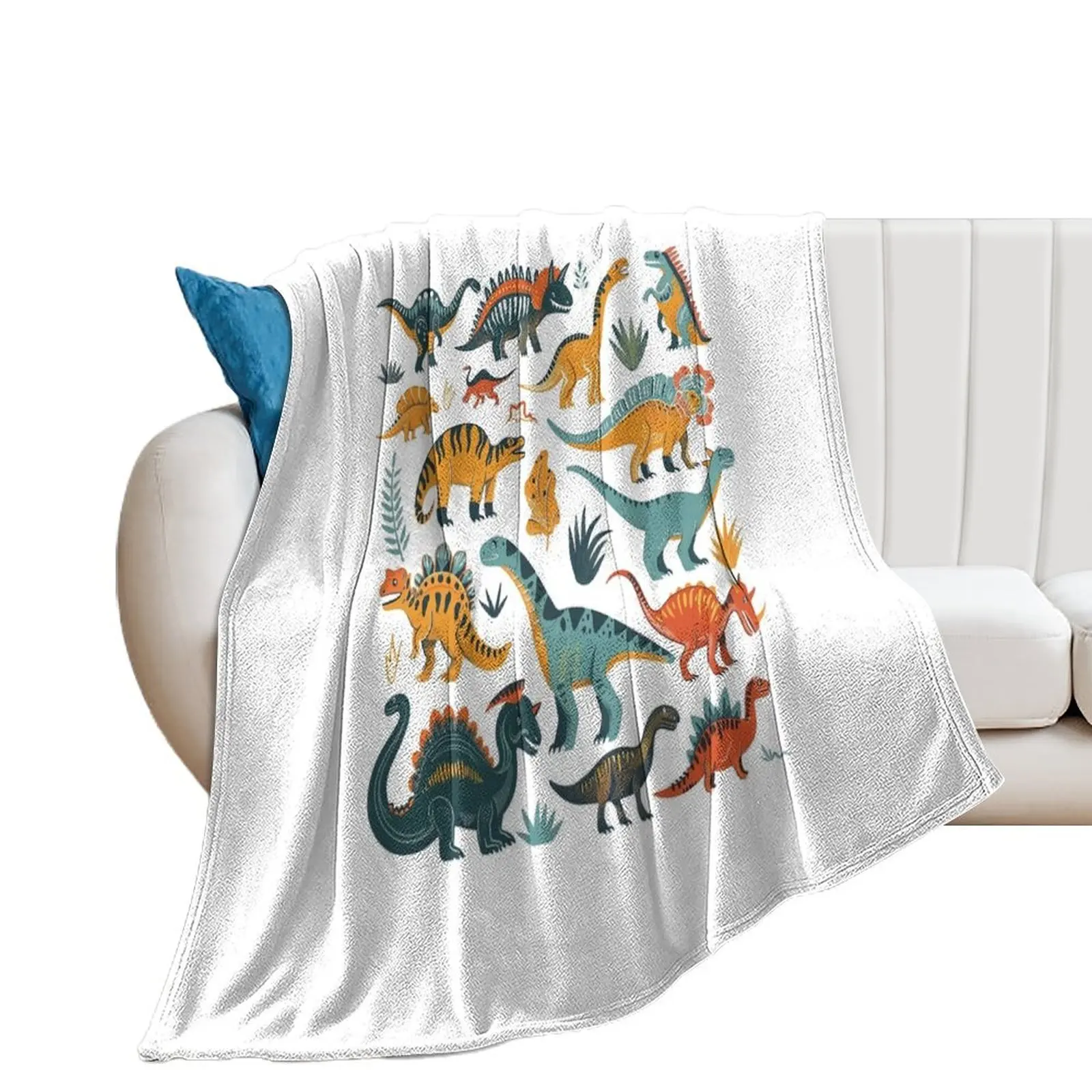 

Dinosaur (E5) Throw Blanket Travel Stuffeds Blankets