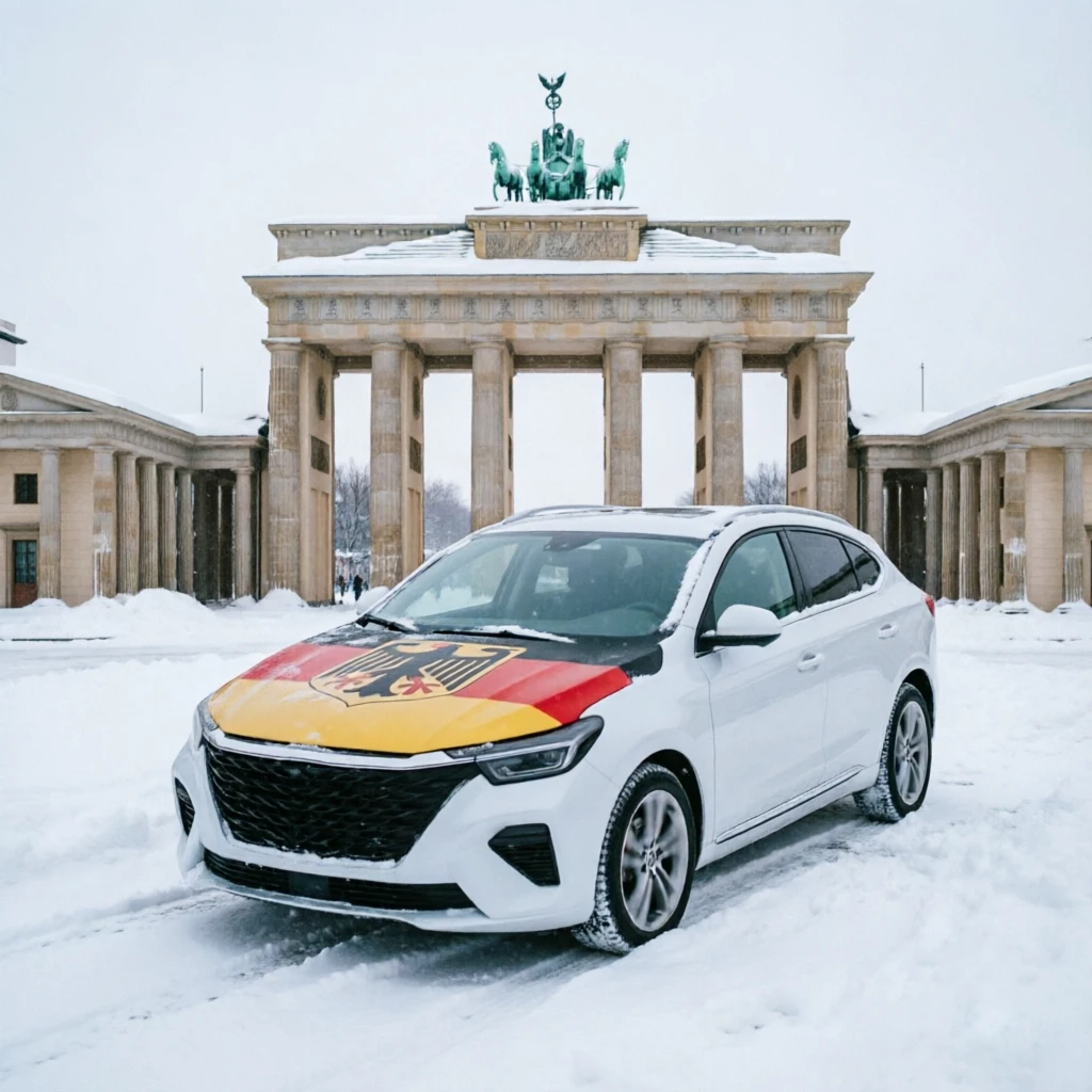Germany National Emblem Flag 115x160CM Car Hood Cover Flag Decorative Automobile Engine Hood Wrap for Vehicle Decoration