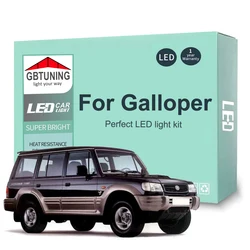 9Pcs Cars Accessories For Hyundai Galloper 1990-1998 1999 2000 2001 2002 2003 Canbus Dome License Plate LED Interior Light Bulb