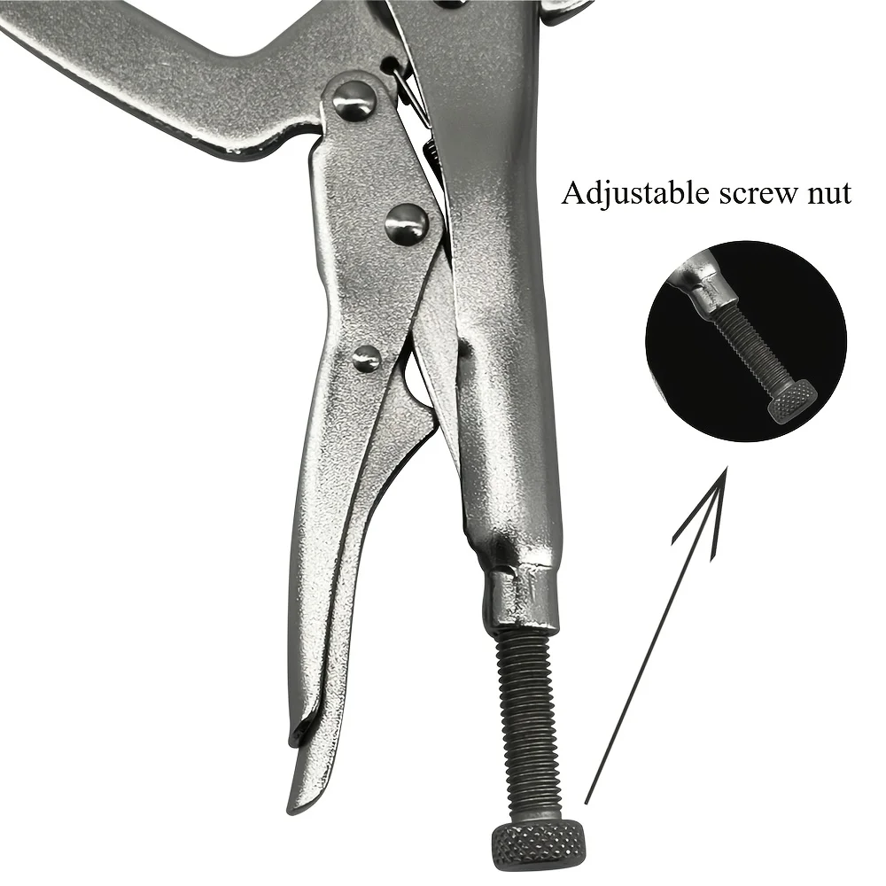 10 inch C-Clamp 4-Point Locking Pliers Quick Adjustable Width of C-Clamp Holding from 2in. To 5in. Locking Pliers view 5