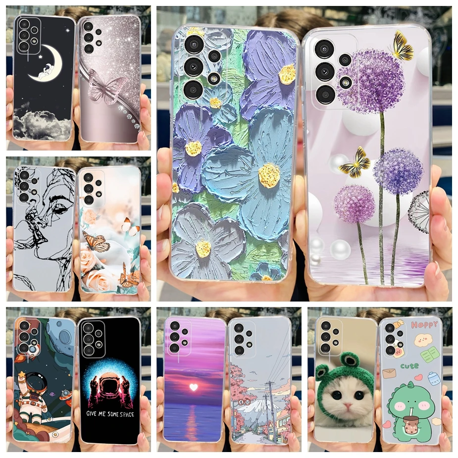 For Samsung Galaxy A13 A33 A53 A73 5G Case Colorful Printed Cover Soft Silicone Phone Case For Samsung A13 A33 A53 A73 5G Bumper