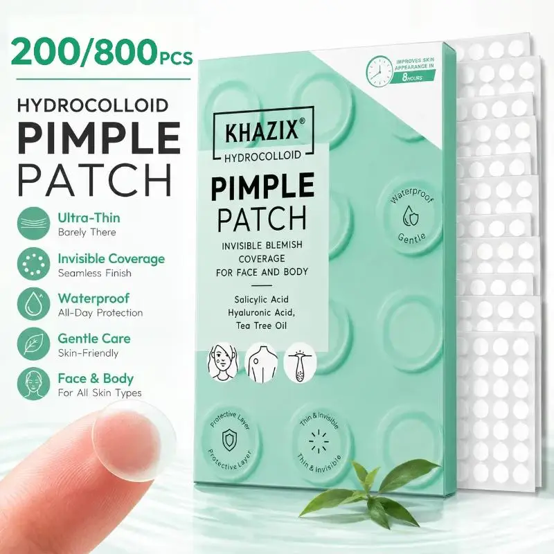 200/800Pcs Invisible And Breathable Hydrocolloid  Pimple Patch Hydrocolloid Spot Stickers Covering Zits And Defect