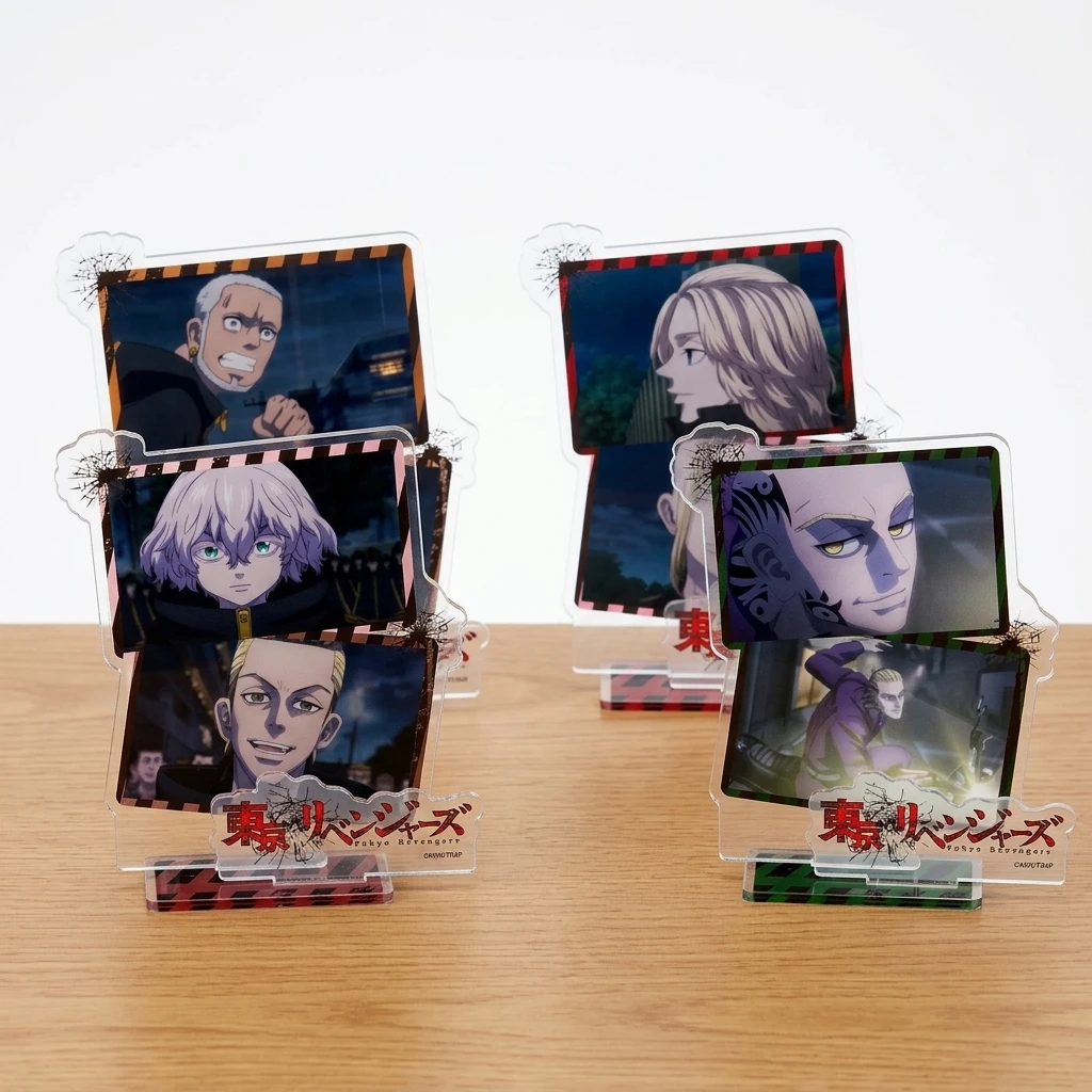 Anime Tokyo Revengers Acrylic Stand Figure 15CM Mikey Manjiro Sano 3D Multi-Layer Collage Desk Model Plate Gift Keychain