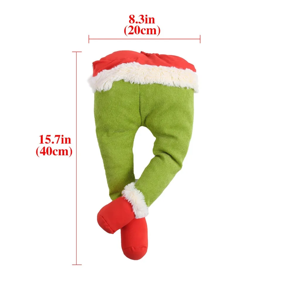 Gorro de Papá Noel con barba verde y guantes peludos para adultos, conjunto de juego de rol de personajes navideños, accesorios de disfraz de Cosplay para hombre