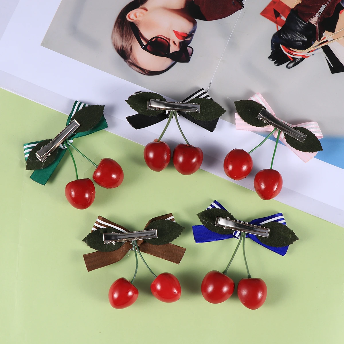 

5pcs Hair Barrettes Clips Bright Bowknot Pins Kids Barrettes Child Hair Accessories for School Party Daily Wear