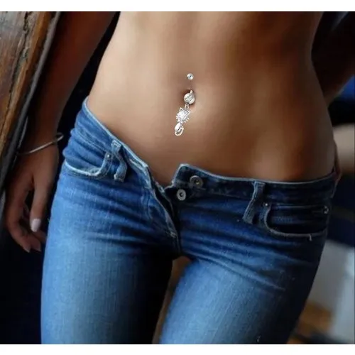 Getss Prg027A Katze Modell Stahl Nabel Piercing