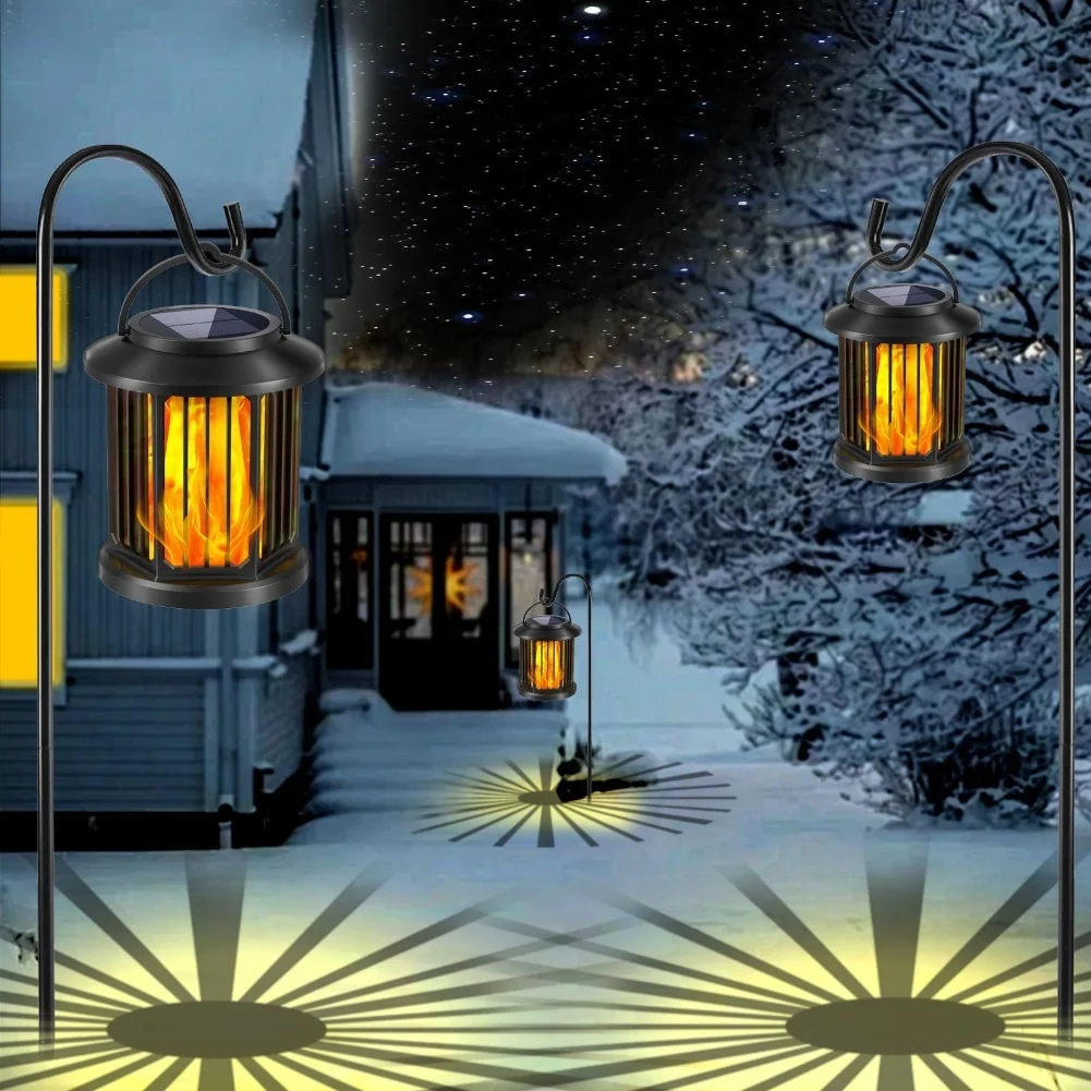 

20LED Solar Landscape Light Waterproof Mini Lamp For Waterproof Flame Effect Garden Ornaments Patio Yard Path