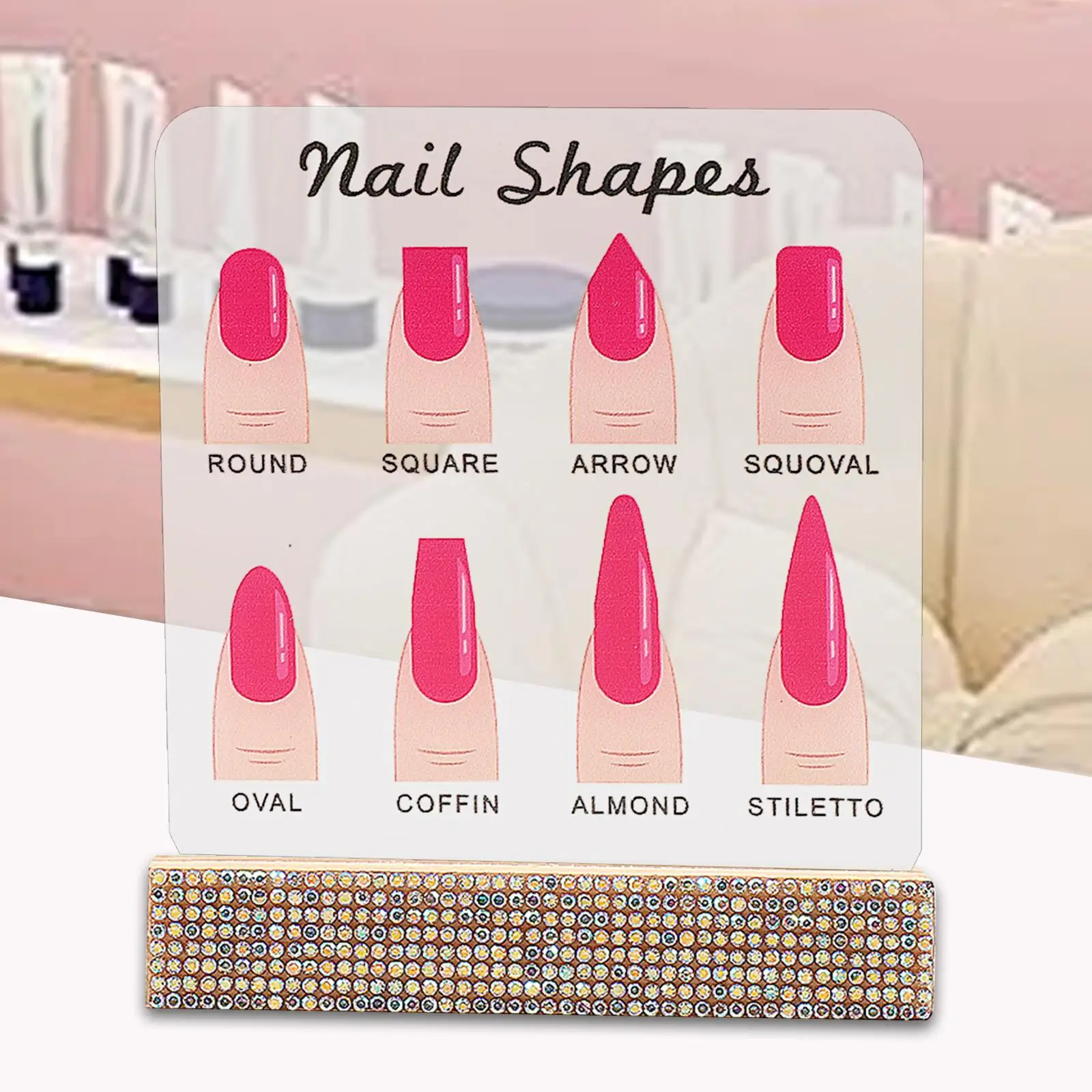 เล็บอะคริลิคจอแสดงผล BOARD Practice สําหรับเคล็ดลับเล็บเครื่องมือ Home Tabletop