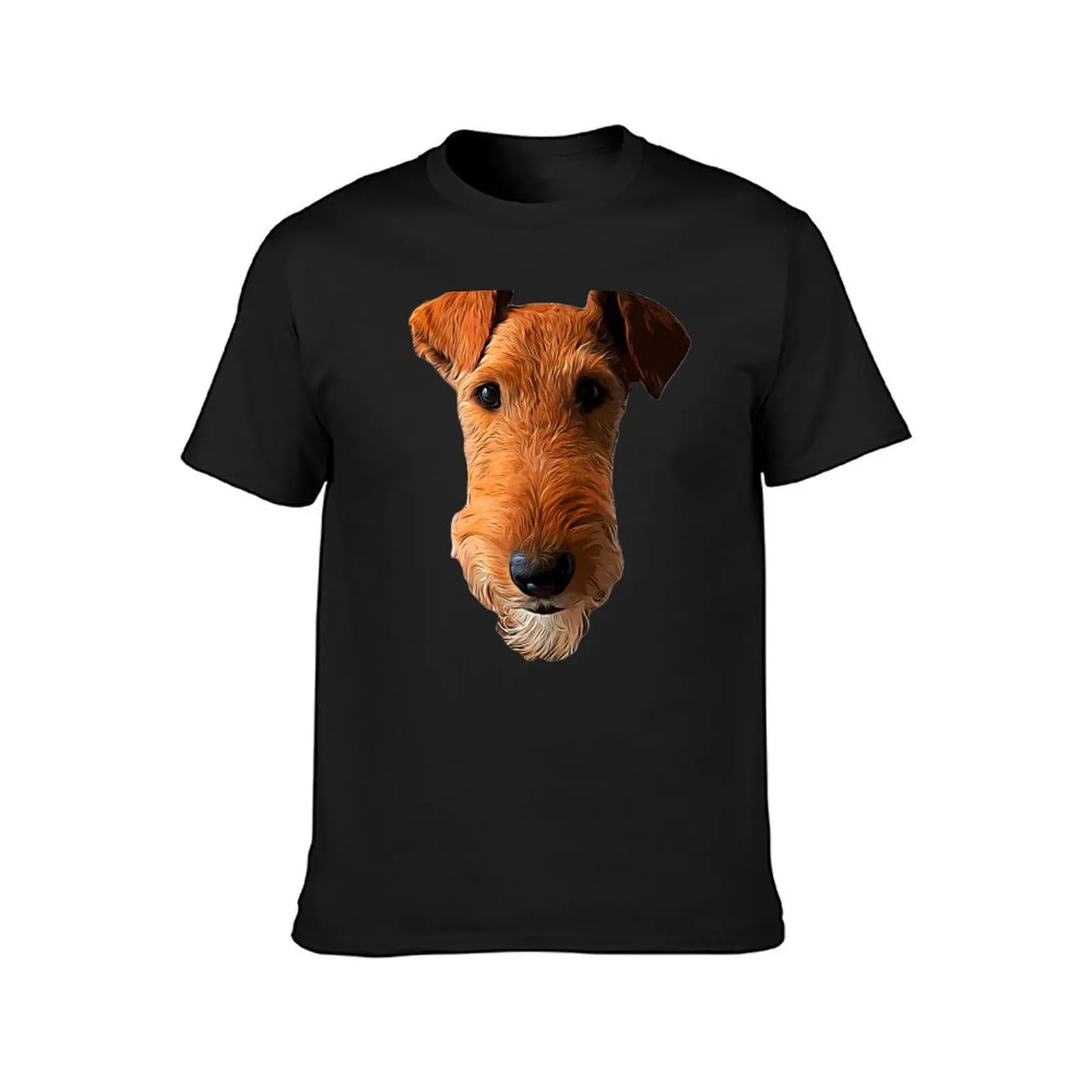 Airedale Terrier Head Art Lakeland Welsh T-Shirt hippie clothes shirts graphic tees vintage clothes T-shirt men