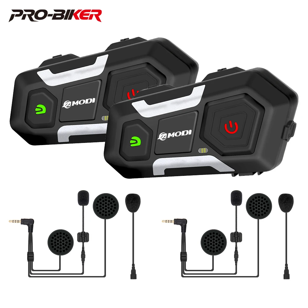 

Motorcycle Intercom Waterproof 1200M Bluetooth Intercom Helmet Headset Moto Headset Wireless Headset Interphone