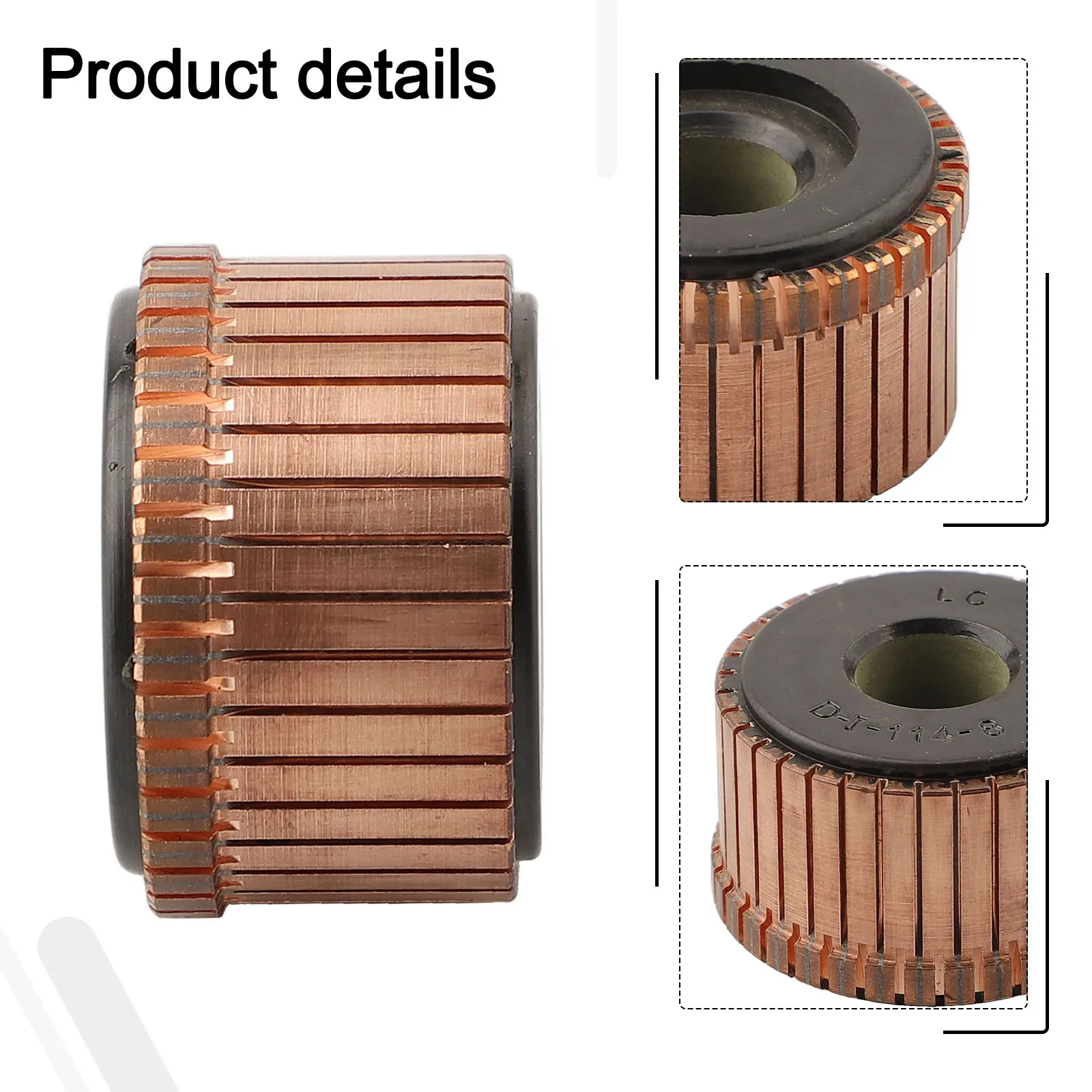 1 Pc 37 X 13 X 21 (24.5) Mm 36P Toothed Hook Type Motor Commutator Motor Commutator High Speed ​​Rotation Motor Commutator