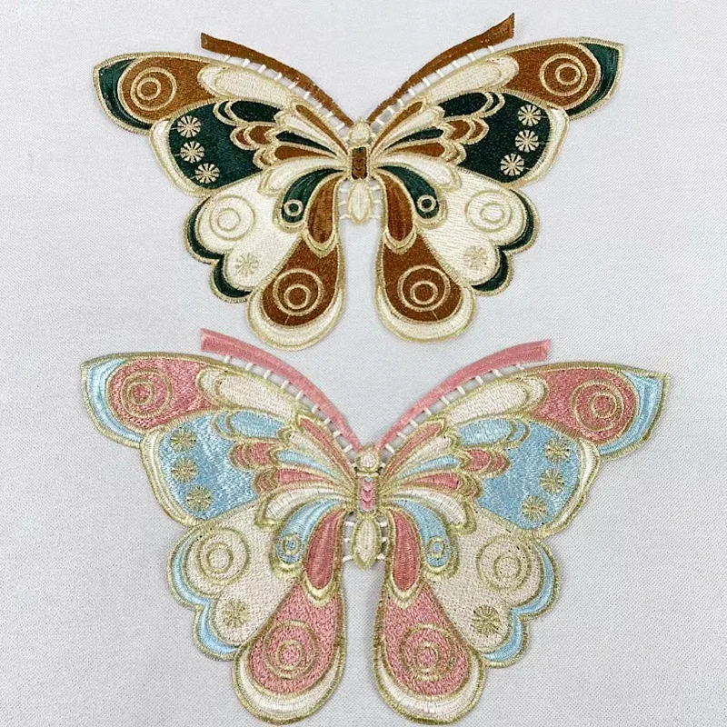 

1 piece of DIY embroidered fabric accessory can be used on clothes, shoes, hats and bags.