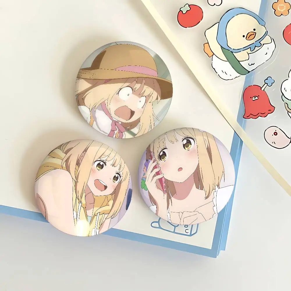 Kase-san And Morning Glories Anime Badges Tinplate Pin Button Custom Anime Role Old-school Brooch Cartoon Collar Badge Gift