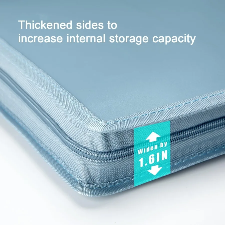 Borse per portafogli artistici Libri di stoccaggio 23,2 18,1 pollici per cartelle di portafogli artistici Borsa per poster con cerniera e manico pieghevole in rete