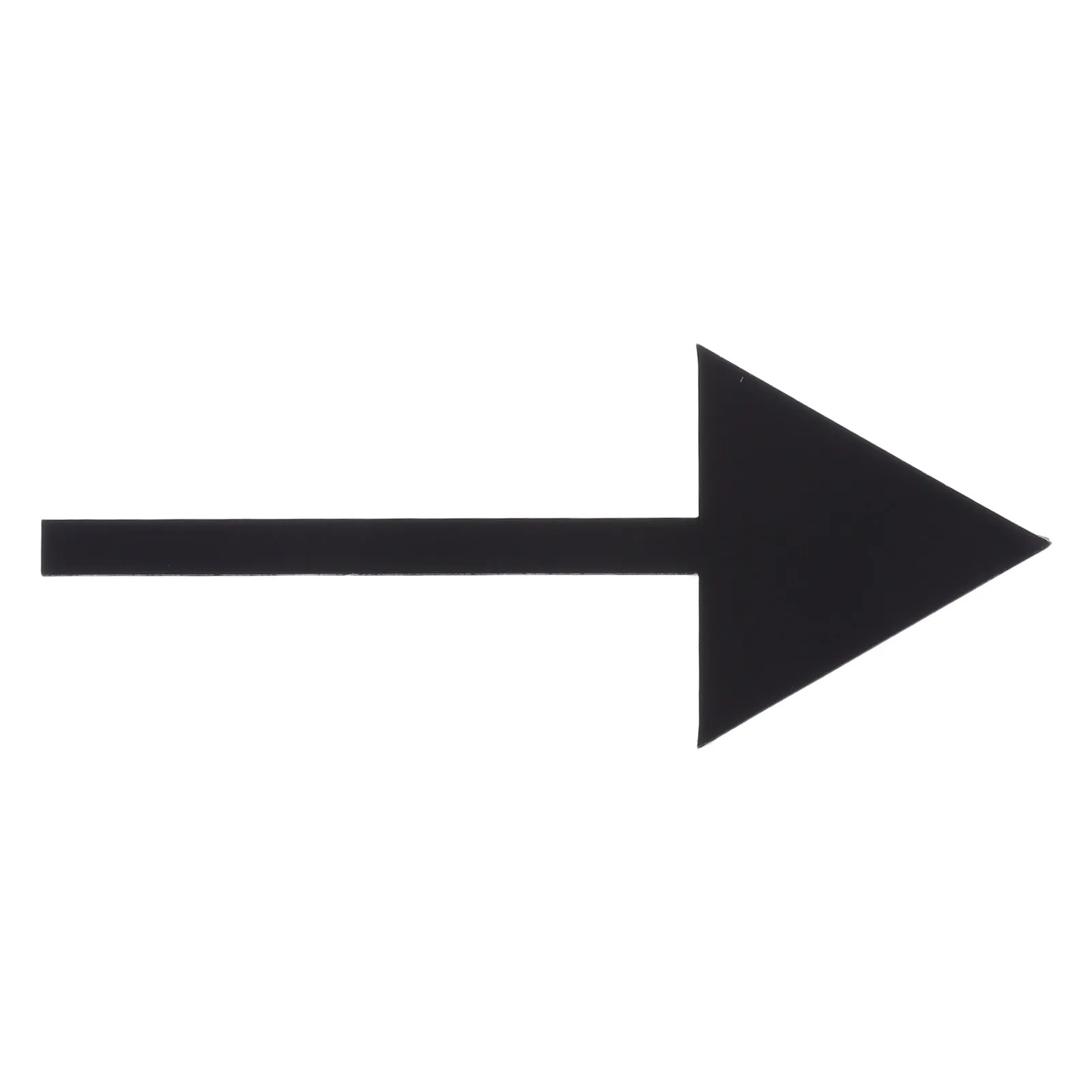 3D Acrylic Arrow Wall Sign Black 4 Inch Self Adhesive Directional Marker for Office Warehouse Mall Navigation Wayfinding