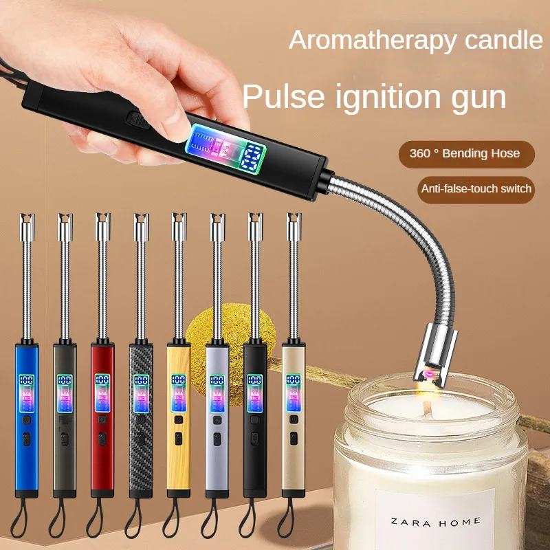 New Rechargeable Pulse Igniter Home Kitchen Portable Candle Aromatherapy Lighter Gadget Gift