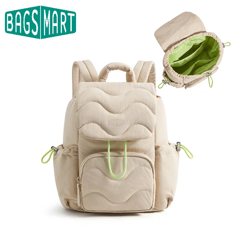 BAGSMART Small Laptop Backpack Mini Outdoor Travel Casual Bag Lightweight 9.7 inch Ipad Backapck for College Office Work