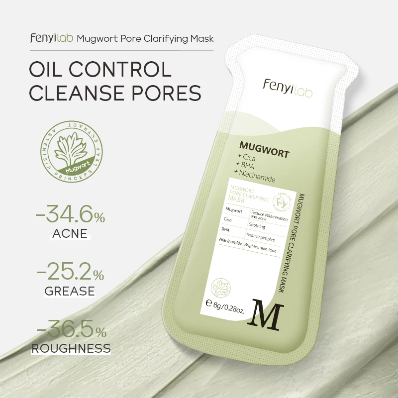 2026RH New Arrival: FENYI LAB Mugwort Clay Mask (8g) — Facial Mask for Pre-Makeup Hydration