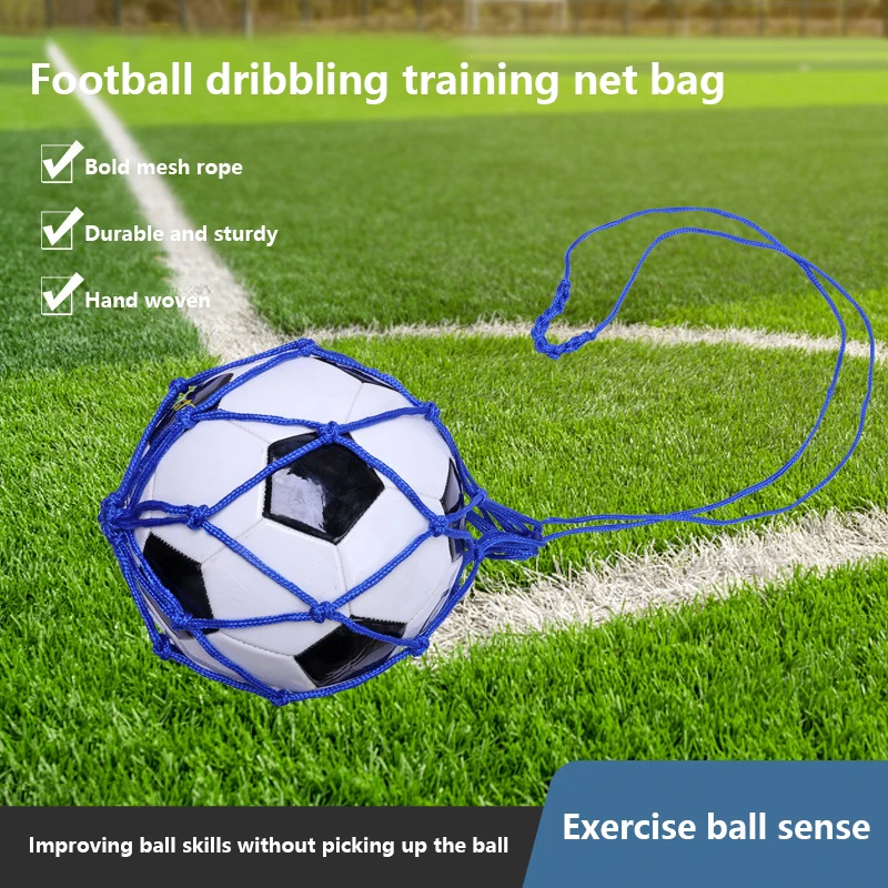 1Pc Football Self Trainer Kick Net Soccer Ball Mesh Carry Bag For Ball Size 3 4 5 Soccer Training Aids Outdoor Sport Bag