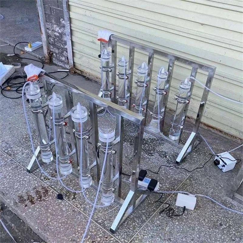 Clear plexiglass ion exchange column Acrylic resin mixed bed column