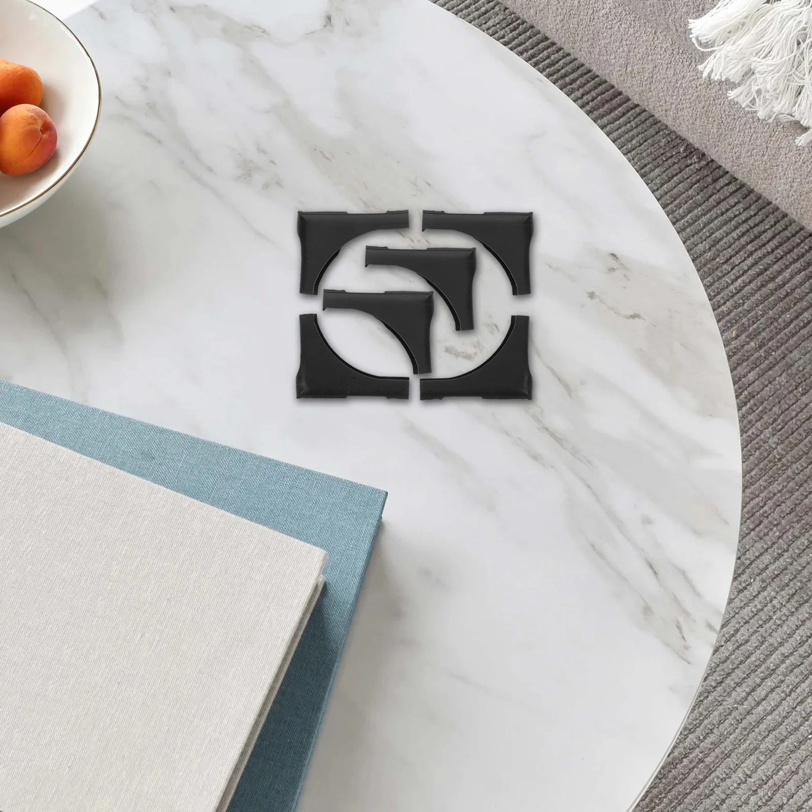 

6pcs Drying Rack Leg Protectors Heavy Duty Non-Slip 90 Degree Caps For Universal Laundry Shoe Racks Floor Protection Hardwood