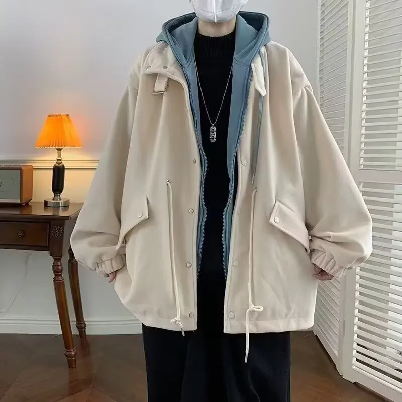 المراهقين الصبي ربيع الخريف وهمية قطعتين Jaet الوقوف صالح ألياف البوليستر طويلة Sve مقنعين سستة إغلاق عارضة Jaet