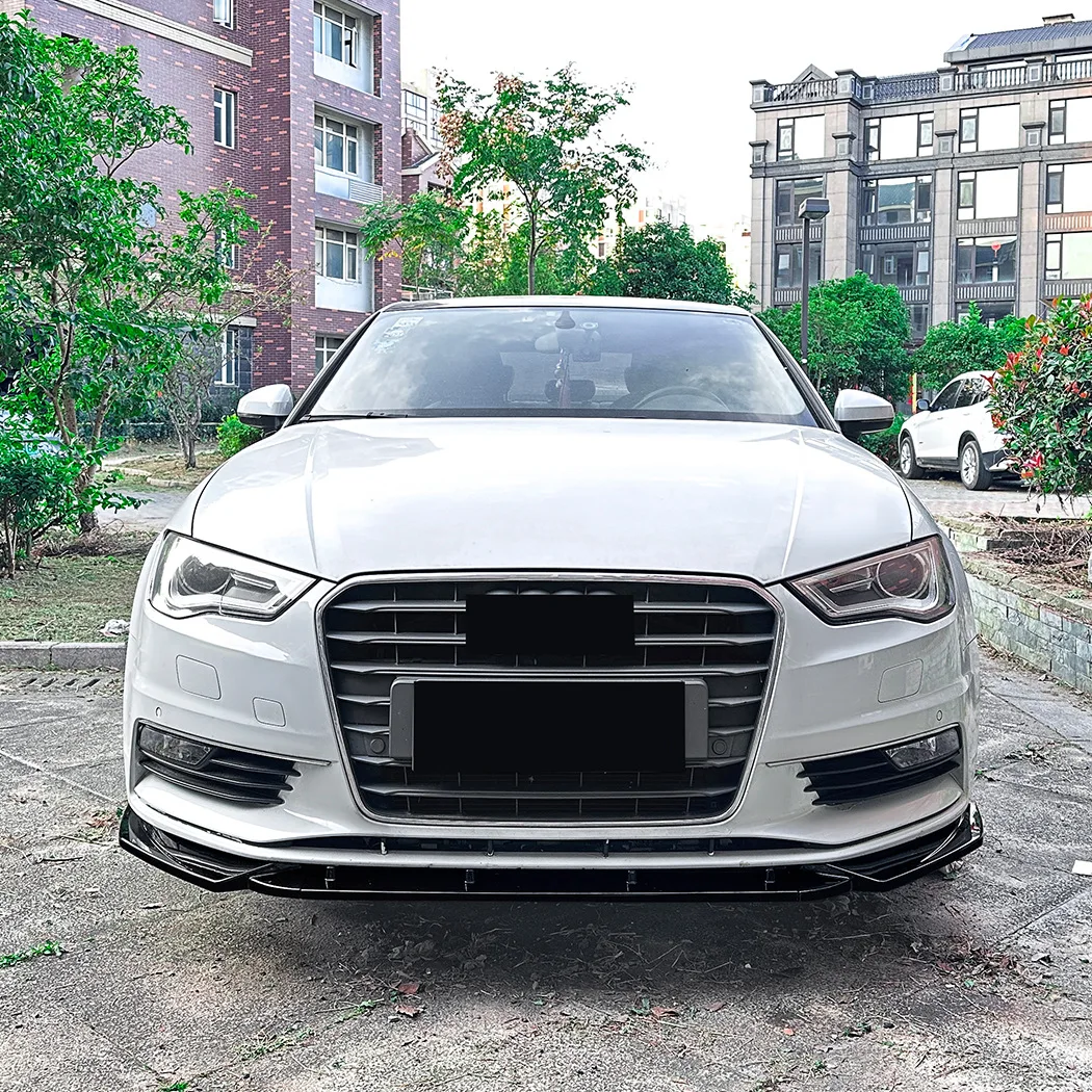 

Для Audi A3 S-Line S3 8V Standard TDI TFSI 2013-2016 (до рестайлинга) — передний бампер, сплиттер, диффузор, обвес, тюнинг