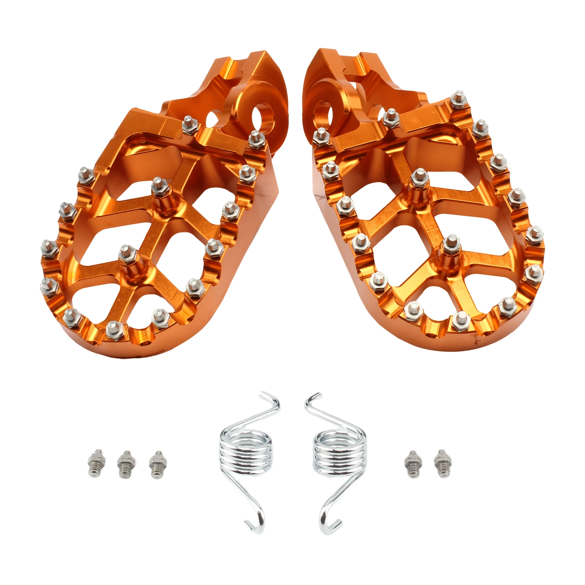 Motorcycle Footpeg Pedals Rests Kit CNC Aluminum For KTM Husqvarna XC XCF SX SXF EXC EXCF TC FC TE FE 65-500 2017-2026 Universal