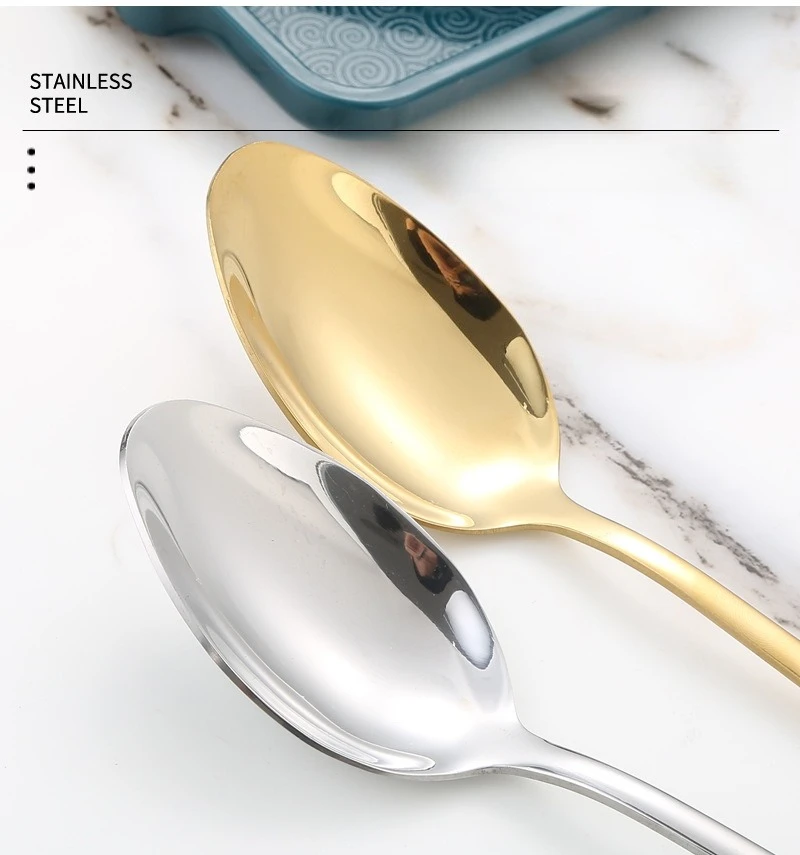 Stainless Steel Tableware Steak Western Food Knife, Fork and Spoon 4 Main Pieces Tableware Set