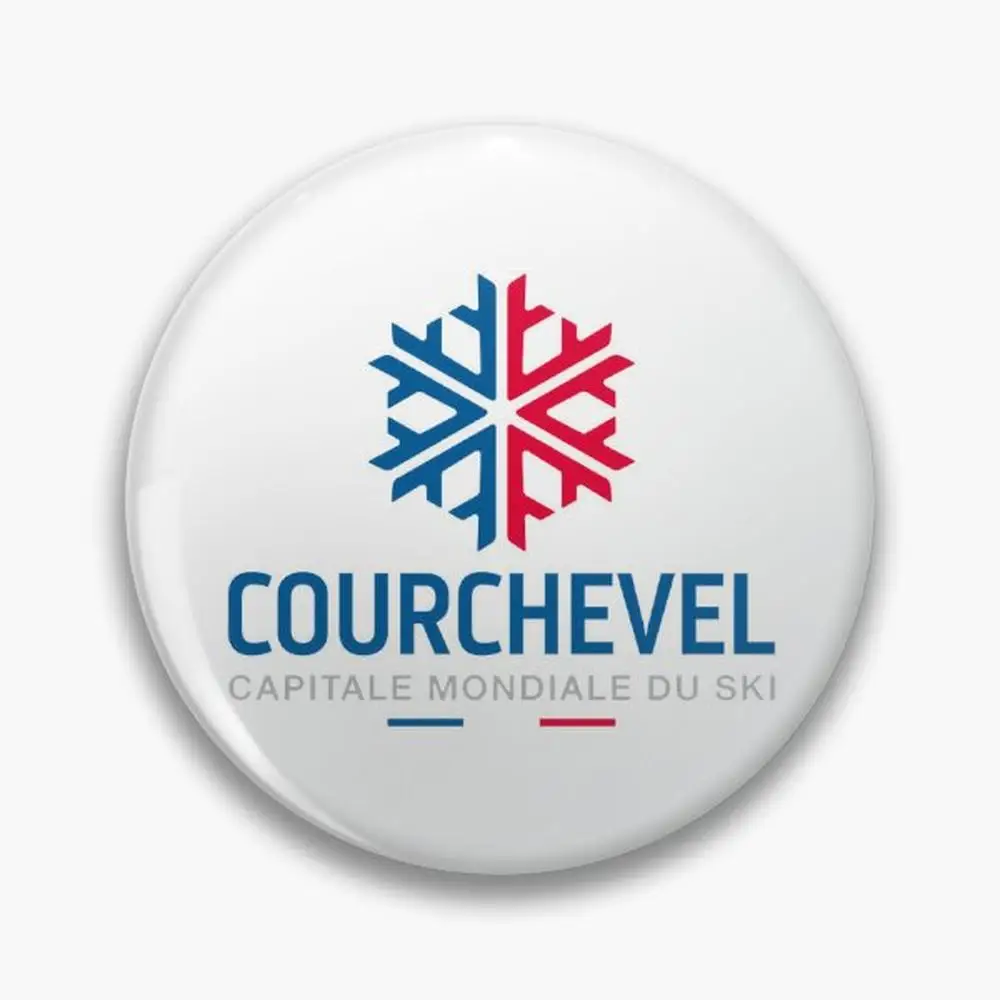 Courchevel Resort, France: Ski Capital of the World Pin Buttons Brooches  Jewelry Accessory Customize Brooch Fashion Lapel Ba