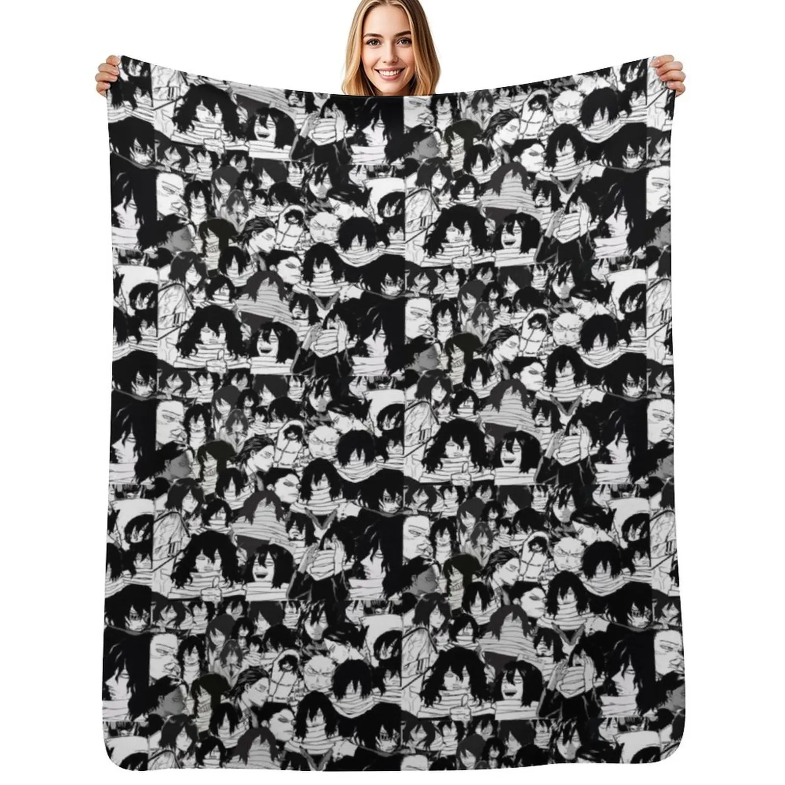 

Aizawa Shouta bnha Throw Blanket Lightweight Cozy Blanket for Bed Sofa