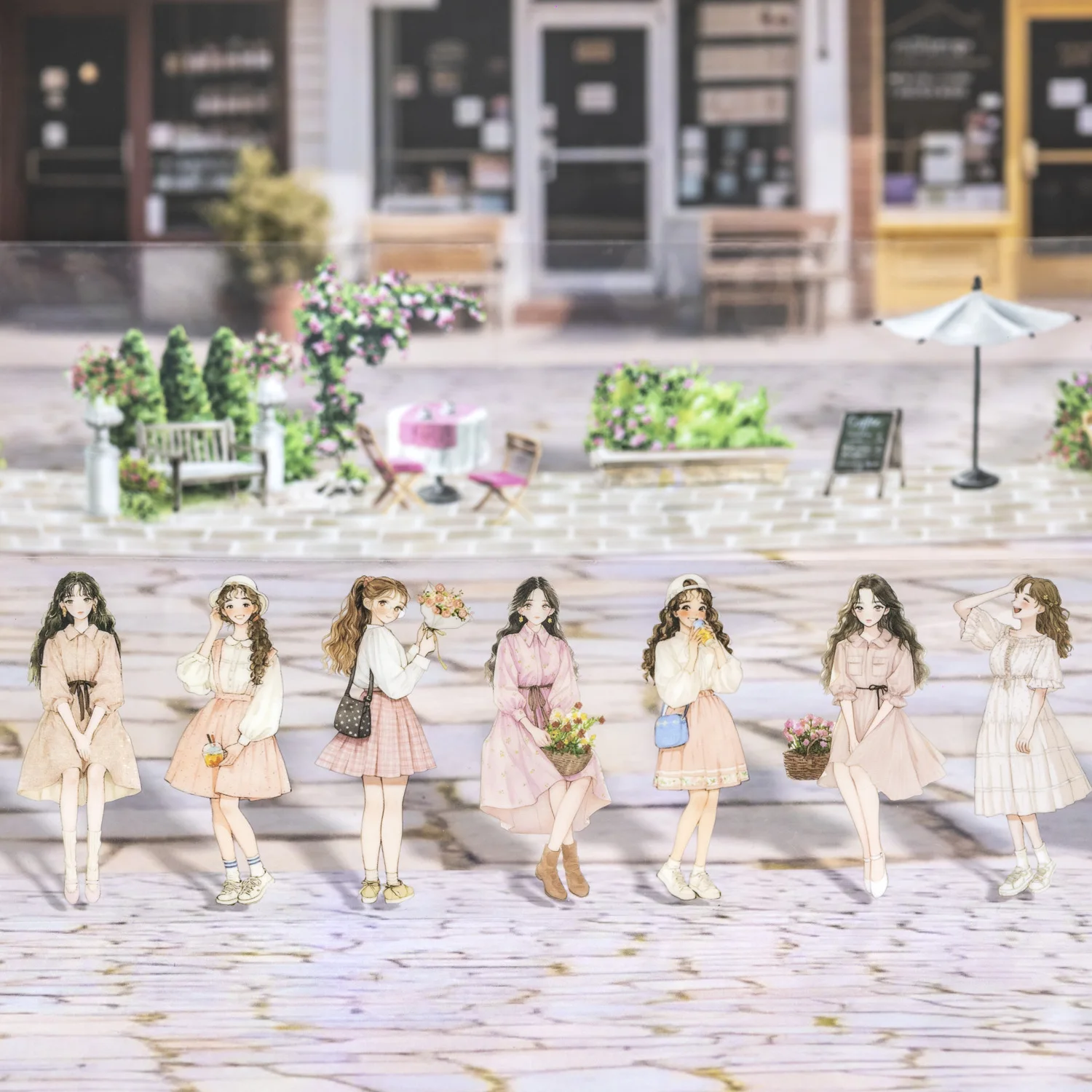 

1 шт./1 лот, декоративные клейкие ленты, уличный уголок, счетчик, скрапбукинг, сделай сам, бумажные наклейки для скрапбукинга