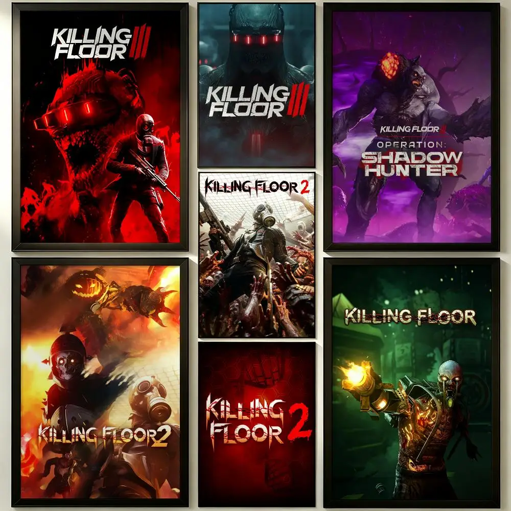game Killing Floor Poster HD Poster Sophisticated Modern Aesthetic Wall Art For Living Room Bedroom Office Cafe Decor