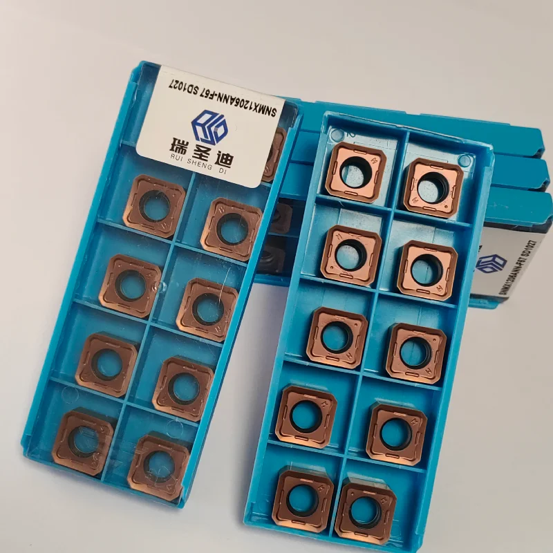 SNMX1205ANN-F57 SNMX120512-D27 Carbide Milling Insert CNC Cutting Tool For Stainless Steel Steel Machining 12Pcs/Box
