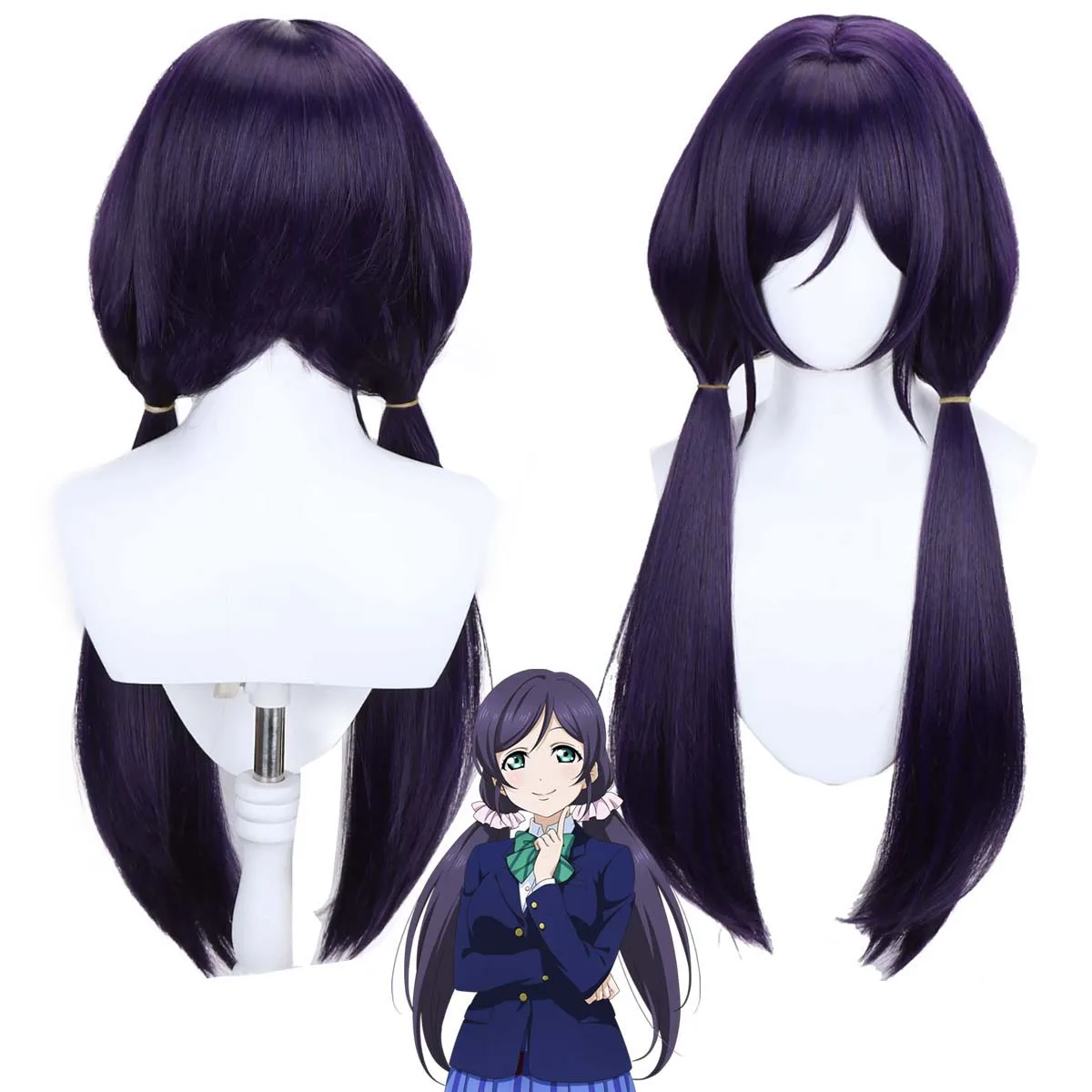

Anime LoveLive! Love Live Nozomi Tojo Long Purple Heat Resistant Synthetic Hair Wigs