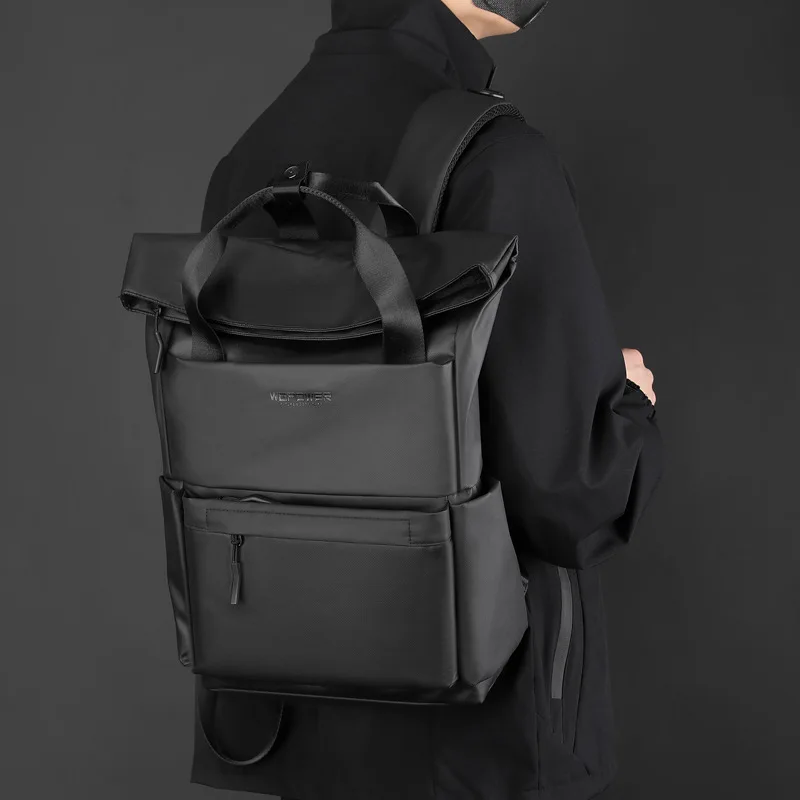 Large Capacity Casual Men Backpack Short Trip Computer Bag Traveling Bookbag Male Waterproof Daypack Knapsack Travel Rucksack