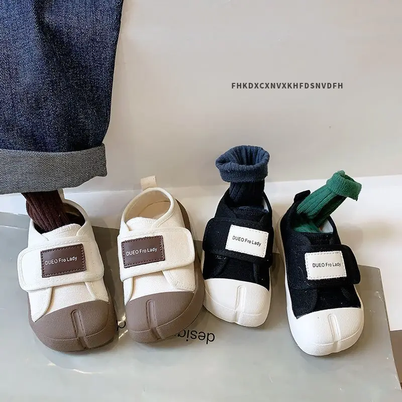 Chaussures en toile décontractées pour enfants, chaussures coréennes pour tout-petits, chaussures pour bébés garçons et filles, printemps et automne