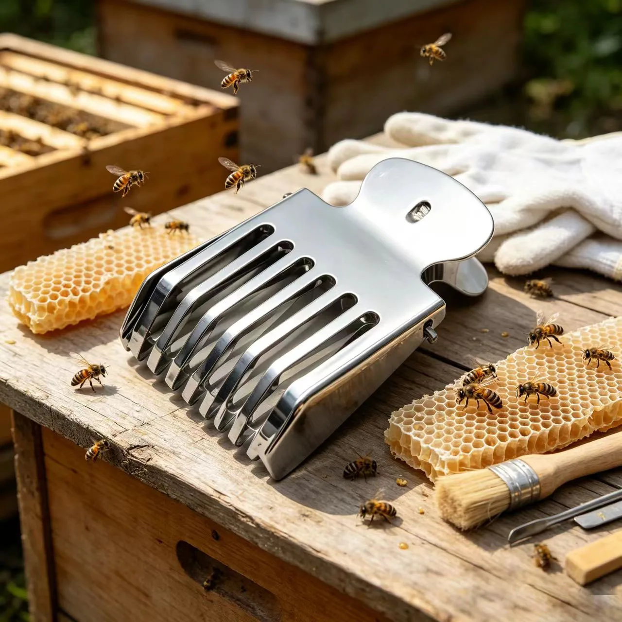 Bee Queen Catcher Clip Stainless Steel Cage Beekeeping Equipment Tool Beekeeper Equip Isolation Room Apiculture Tools