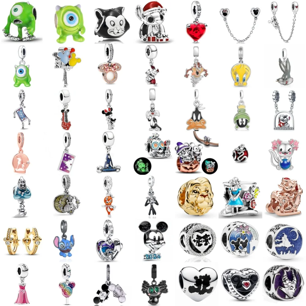 

Hot selling 925 Silver Lion,Pumpkin Mouse,Cat Bead Pendant Suitable for European Original Bracelet DIY Exquisite Jewelry