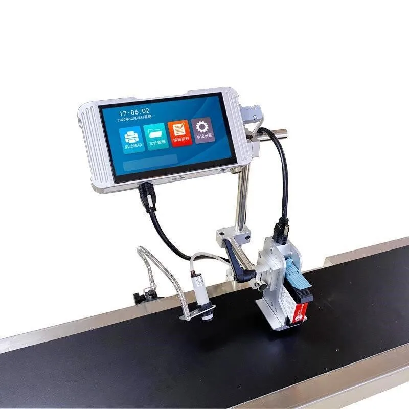 Automatic High Speed Inkjet Coding Machine, Online Date Batch Number Printer for Bottle Package Marking