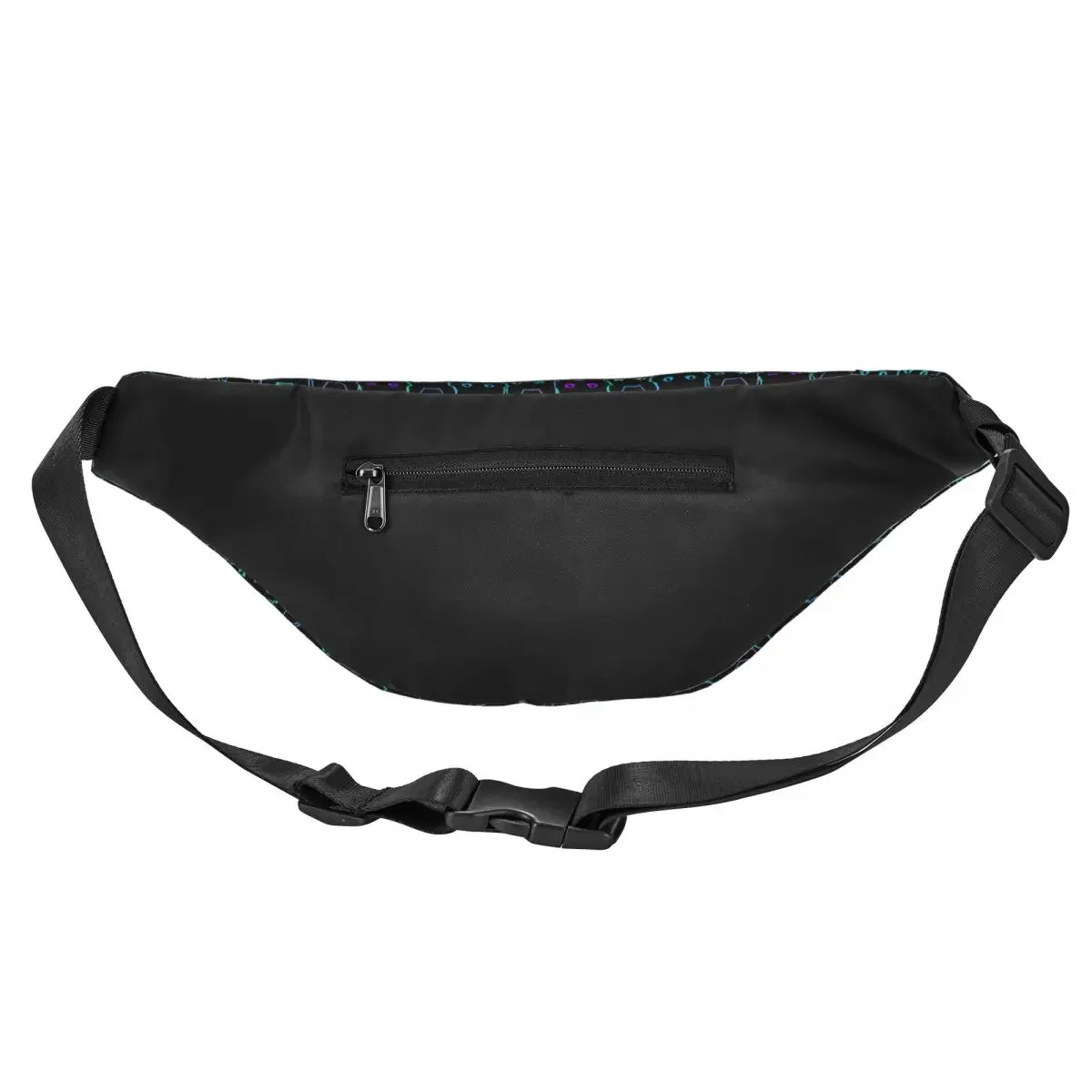 Cool Halloween Black Cat Pattern Fanny Pack for Travel Hiking Men Women Sling Crossbody Waist Bag Phone Money Pouch