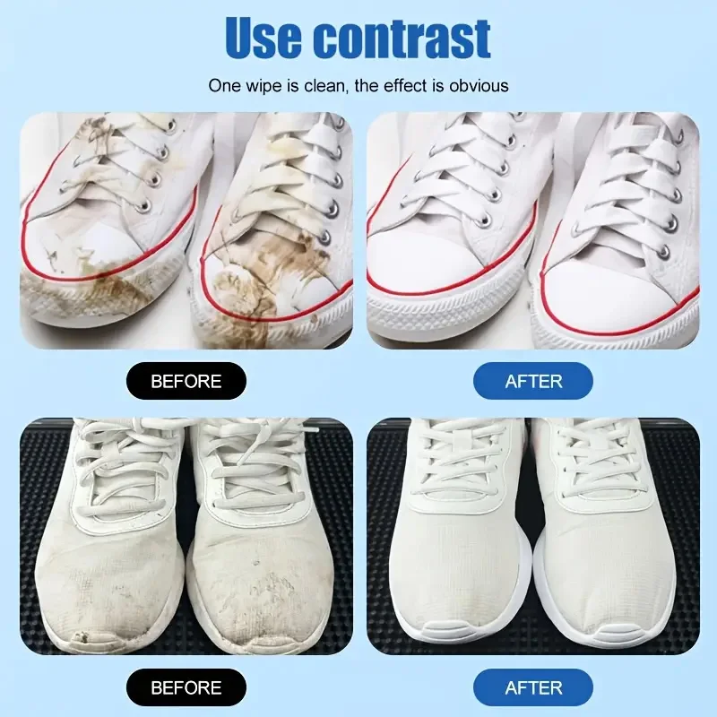 LOORSAN Multifunctional White Shoe Cleaning Cream, No Washing Wipe Clean Sneaker Cleaner, Rapid Stain Removal for Bright As New
