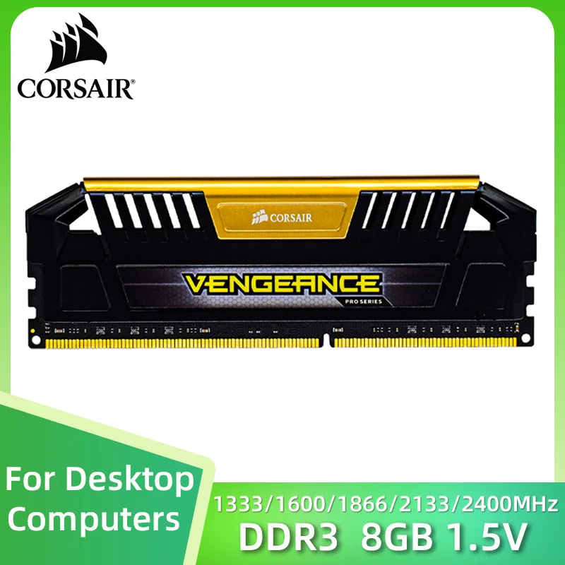 CORSAIR Vengeance LPX DDR3 8GB 2400MHz 2133MHz 1866MHz 1600MHz 1333MHz PC3-19200 17000 14900 Desktop Memory Dual Channel