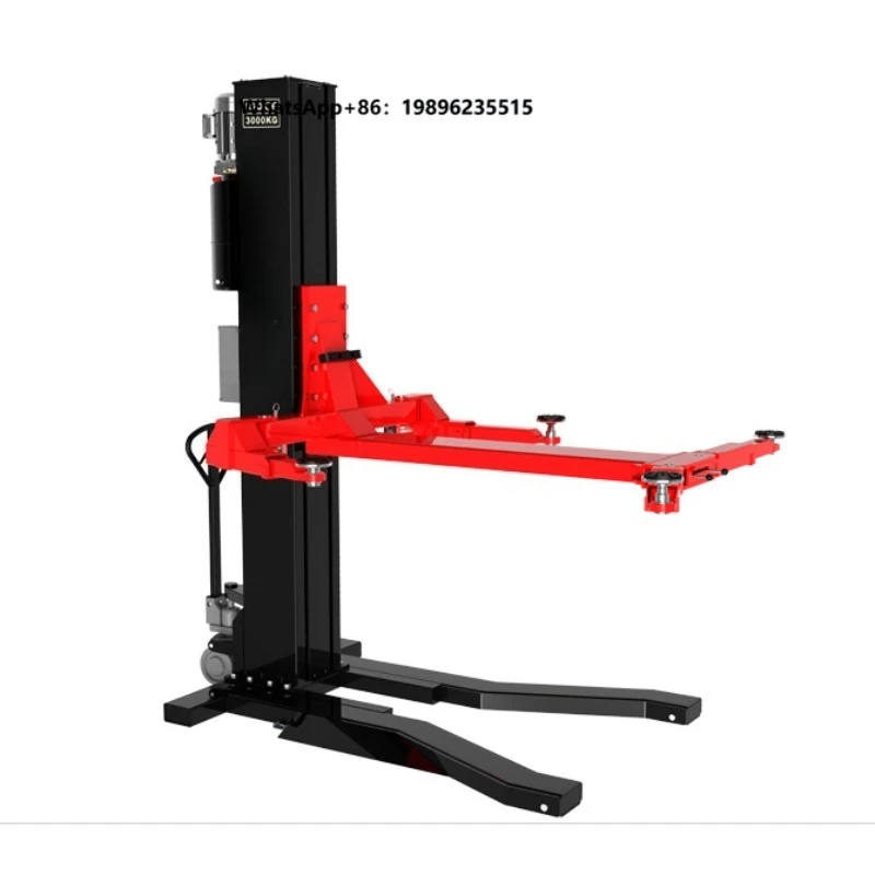 Factory Direct Supply Hydraulic Mobile Single Post Car Lift 3 Ton Lift Capacity