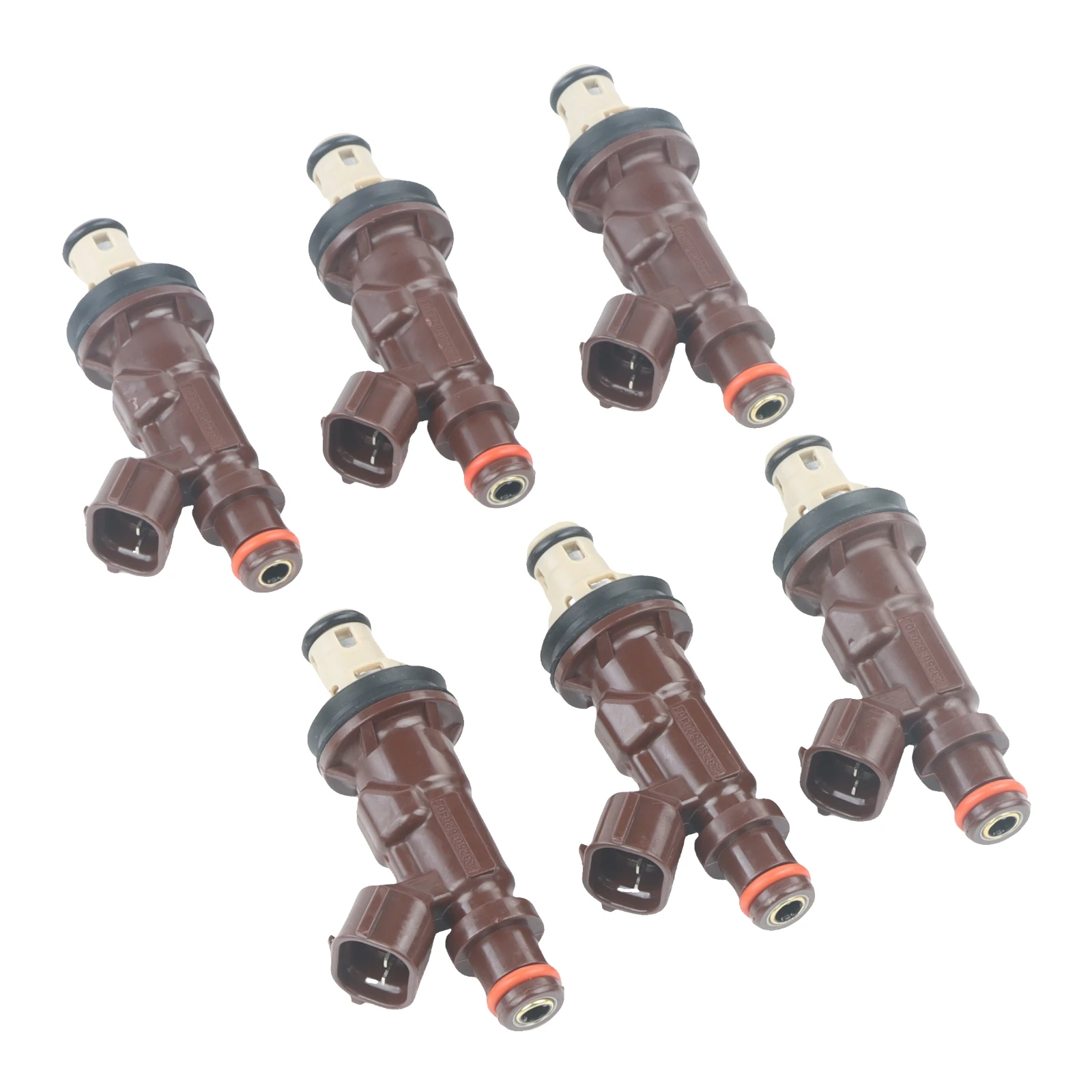 6 個 2325062040 23250-62040 FJ585 燃料インジェクター 99-04 トヨタ タコマ タンドラ 4 ランナー V6 エンジン部品燃料供給システム