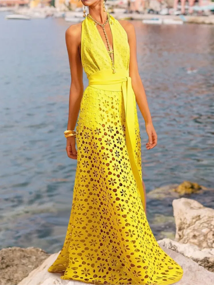 Pareo largo para mujer, traje de baño, pareo para Bikini de playa, falda Maxi transparente, bufanda de verano 2025, cubierta para trajes de baño, faldas