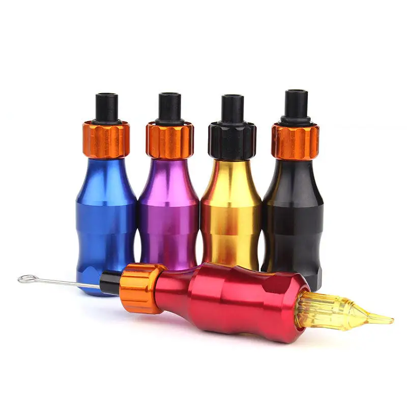 25mm Cartridge Grips Fine Adjustment Tattoo Machine Handle Tattoo Grip Tube Rubber Knurled Tattoo Grip Tattoo Accessories