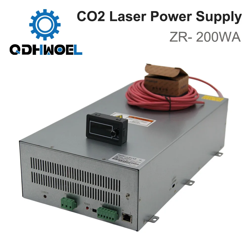 220V ZR-200W 150WA High Voltage CO2 Laser Power Supply for Engraving Cutting Machine Parts