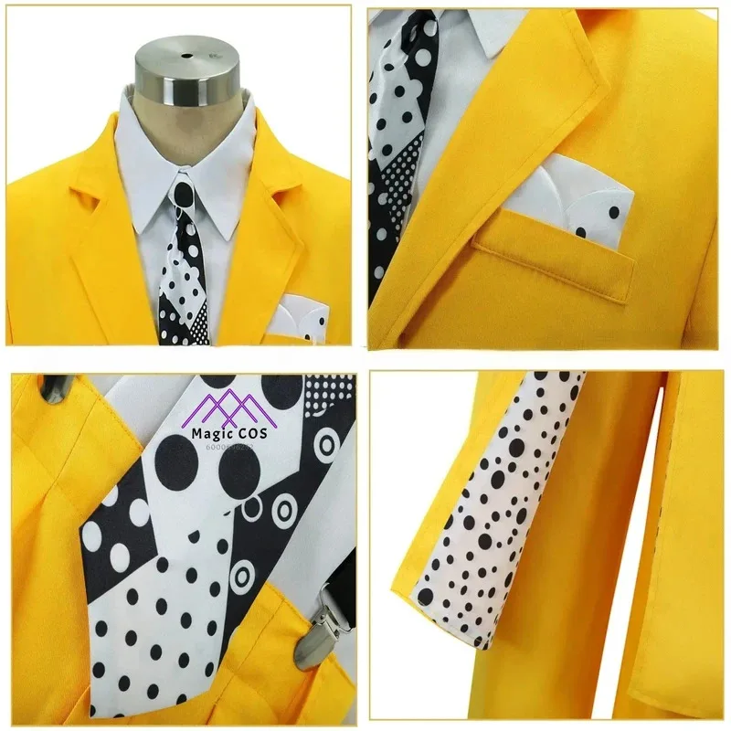 فيلم 'جيم كاري زي الرجال' الأصفر موحدة كرنفال قبعة حفلة مهرج الدعامة مجموعة قناع أخضر هالوين تمويه تأثيري sk;m1