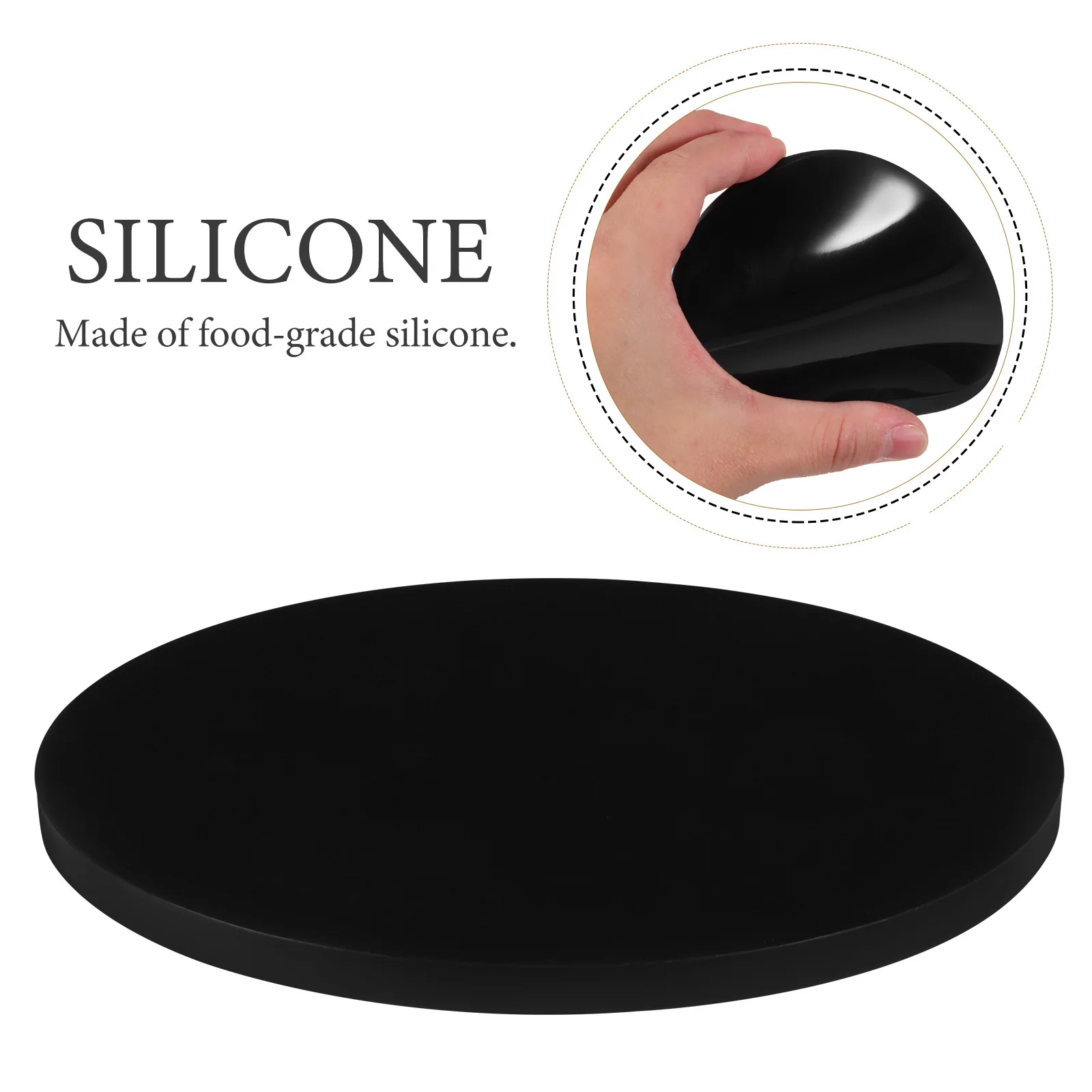 5 قطع من سجادات أكواب السيليكون لافتة للنظر للاستخدام اليومي في المنازل، قواعد أكواب للمشروبات السوداء للضيافة للمشروبات #3